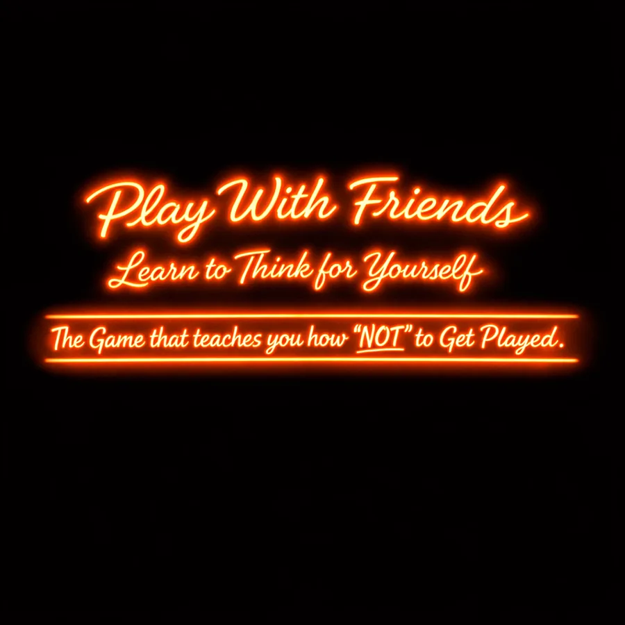 Play with friends. Learn to think for yourself. The game that teaches you how NOT to get played.